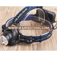 High power led head lamp led head light 18650 led lamp for camping